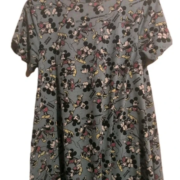 LULAROE DISNEY MICKEY MOUSE & MINNIE MOUSE CARLY DRESS NEW W TAGS LIMITED ED XS - Picture 6 of 14